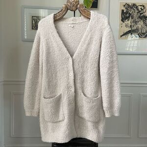 Stitch Fix Skies Are Blue Soft Shaggy Chunky Cardigan Ivory L